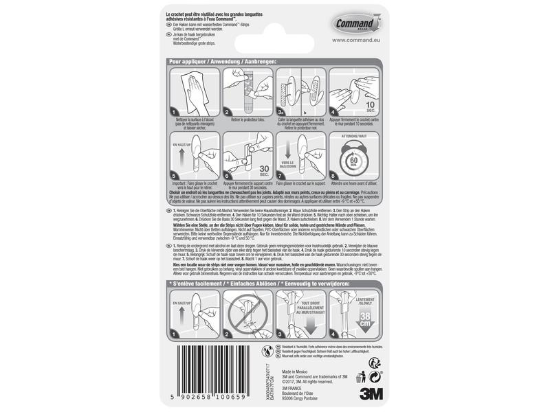 Command Klebehaken 2.2 kg, Weiss