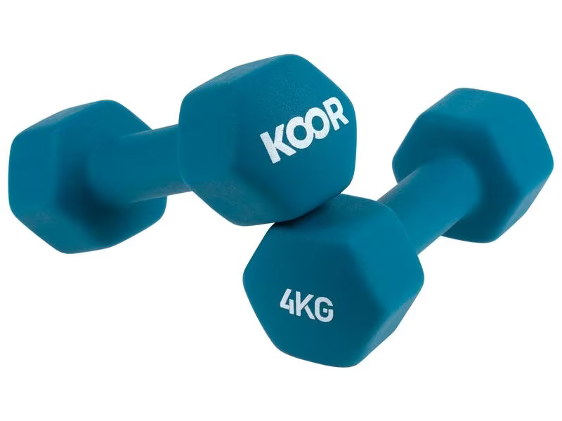 KOOR Kurzhantel 4 kg, Türkis