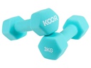 KOOR Kurzhantel 3 kg, Blau