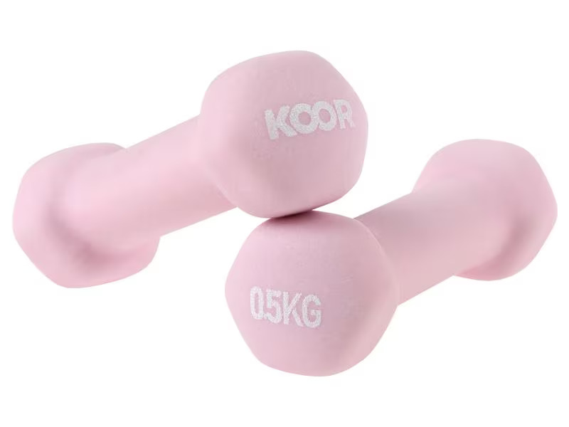 KOOR Kurzhantel 0.5 kg, Rosa