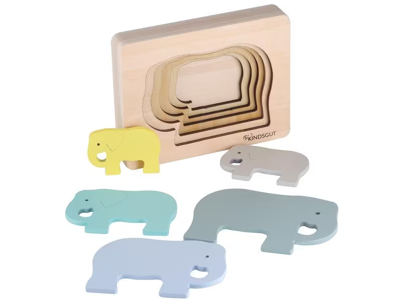 Kindsgut Holzpuzzle Elefant