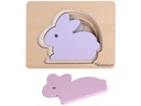 Kindsgut Holzpuzzle Hase