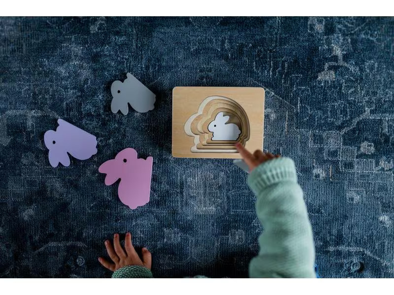Kindsgut Holzpuzzle Hase