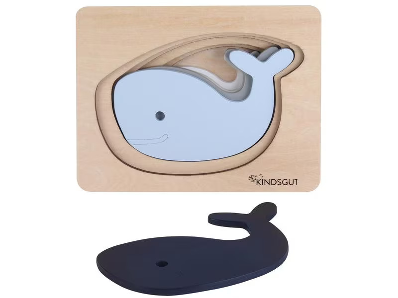 Kindsgut Holzpuzzle Wal