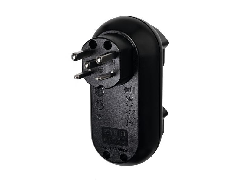 Ehmann Mehrfachstecker Strong 2x T25, Schwarz