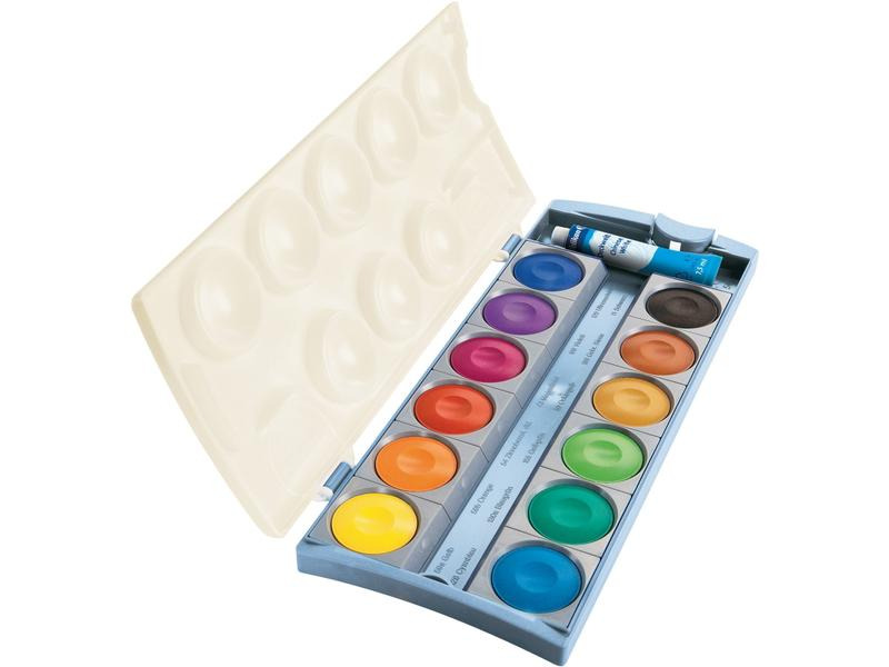 Pelikan Leuchtfarbe im Deckfarbkasten Eco, 12 Farben