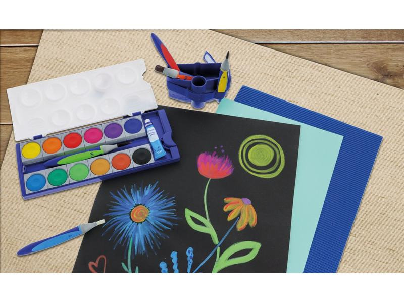 Pelikan Leuchtfarbe im Deckfarbkasten Eco, 12 Farben