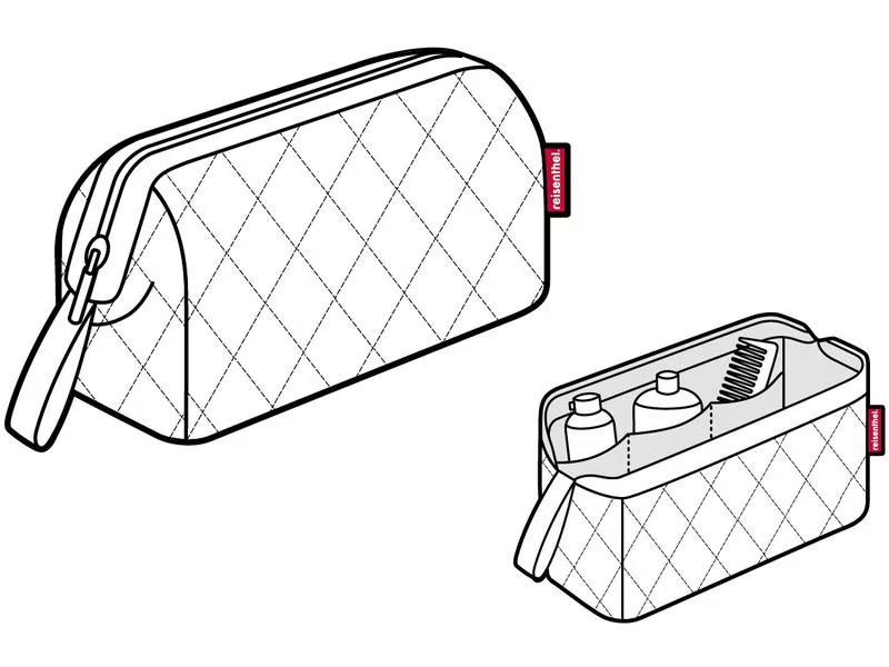 Reisenthel Necessaire Travelcosmetic Rhombus Black