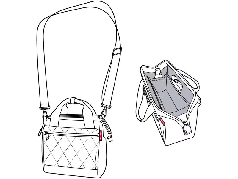 Reisenthel Schultertasche Allrounder cross Rhombus Black