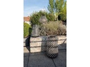 STT Laterne Solar Antic Emilia, Ø 20 cm, Marineblau