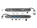 Delock Dockingstation USB 3.1 Typ-C - HDMI/MiniDP/VGA//SD