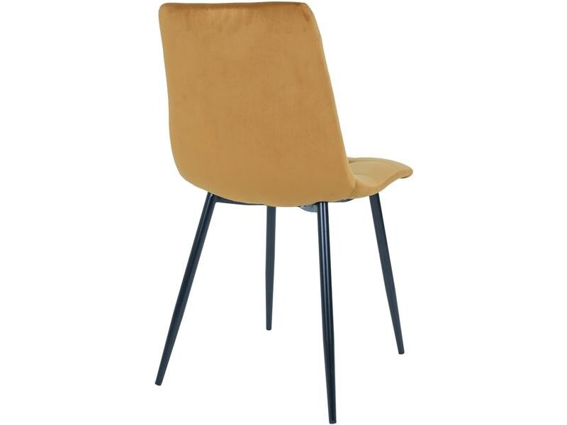 House Nordic Stuhl Middelfart 86 x 55 cm, Schwarz/Senfgelb