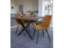 House Nordic Stuhl Middelfart 86 x 55 cm, Schwarz/Senfgelb