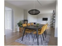 House Nordic Stuhl Middelfart 86 x 55 cm, Schwarz/Senfgelb