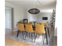 House Nordic Stuhl Middelfart 86 x 55 cm, Schwarz/Senfgelb