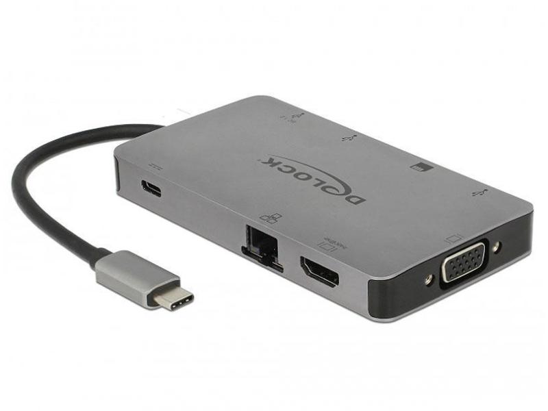 Delock Dockingstation USB 3.1 Typ-C - HDMI/VGA/USB/LAN/PD