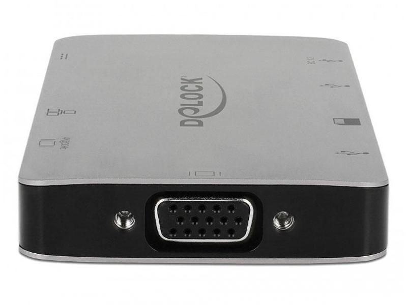 Delock Dockingstation USB 3.1 Typ-C - HDMI/VGA/USB/LAN/PD