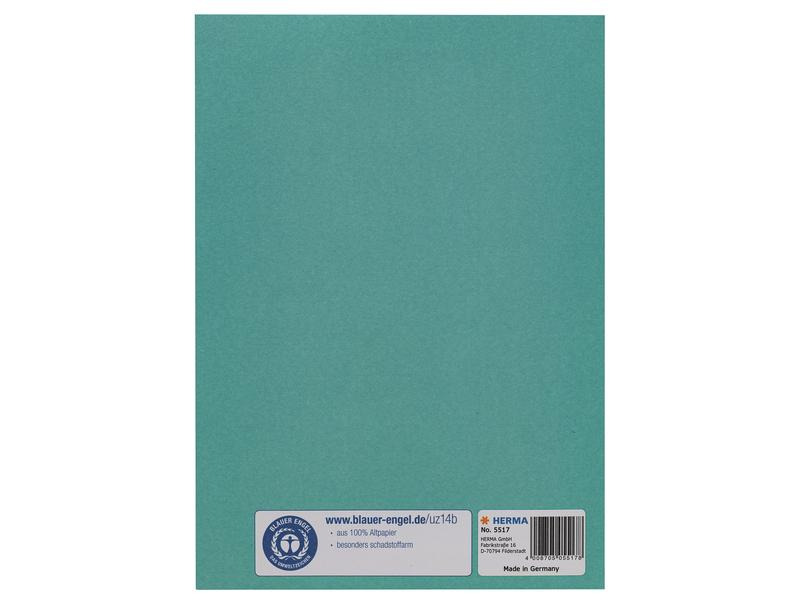 HERMA Einbandpapier A5 Recycling Türkis