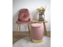 House Nordic Hocker Gamby Ø 34 cm, Messing/Rosa