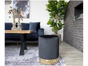 House Nordic Hocker Gamby Ø 34 cm, Messing/Schwarz