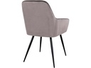 House Nordic Stuhl Harbo 65 x 57 x 87, Grau/Schwarz, 2 Stück