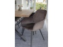 House Nordic Stuhl Harbo 65 x 57 x 87, Grau/Schwarz, 2 Stück