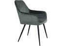 House Nordic Stuhl Harbo 65 x 57 x 87, Grün/Schwarz, 2 Stück