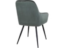 House Nordic Stuhl Harbo 65 x 57 x 87, Grün/Schwarz, 2 Stück