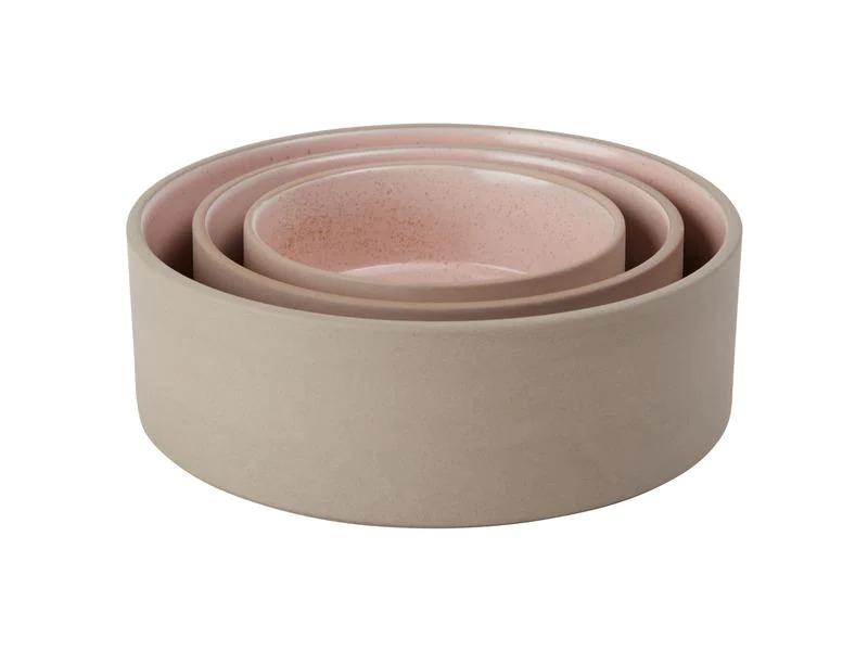 OYOY Keramiknapf Sia L, Ø 19.5 x H 6.5 cm, Rose