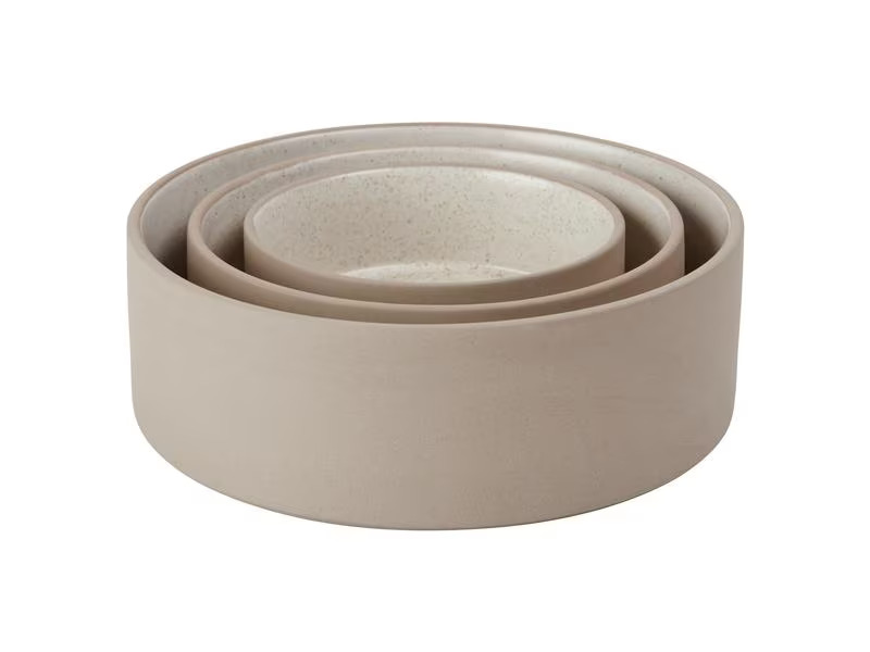 OYOY Keramiknapf Sia M, Ø 17 x H 6 cm, Offwhite