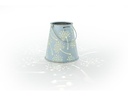 STT Laterne Solar Antic Dandelion 15 cm Hellblau