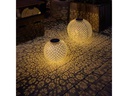 STT Laterne Ball Solar Antic 30 cm Platin