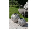STT Windlicht Solar Antic Ball Flower 30, Beige