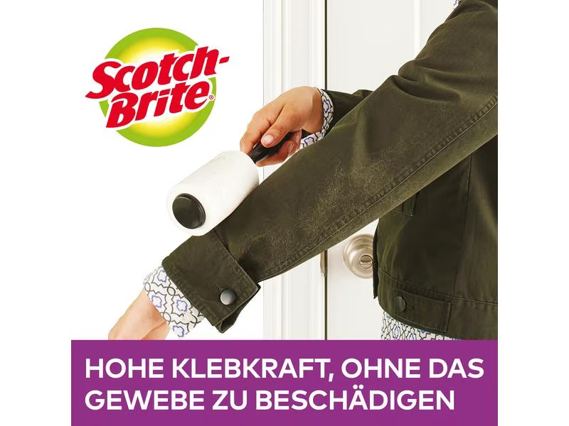 Scotch-Brite Kleiderroller Pet Extra, 1 Roller mit 2 Ersatzrollen