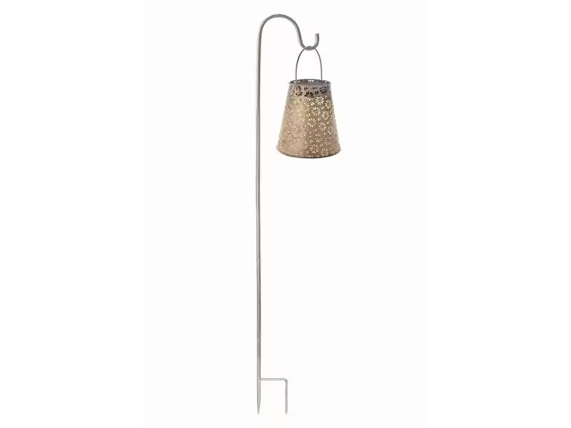 STT Laterne Solar Antic Lantern Platin, Grau