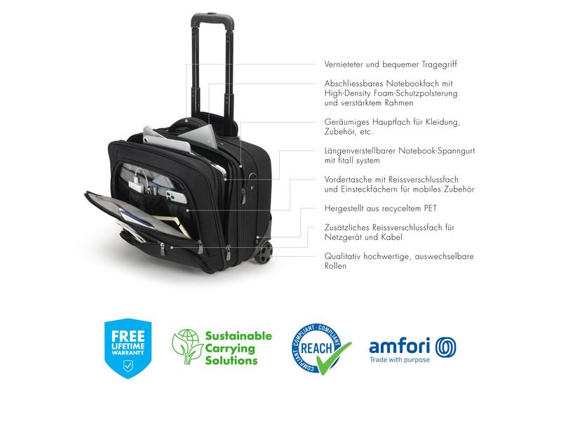 DICOTA Notebook-Rollkoffer Eco PRO 11 - 15.6