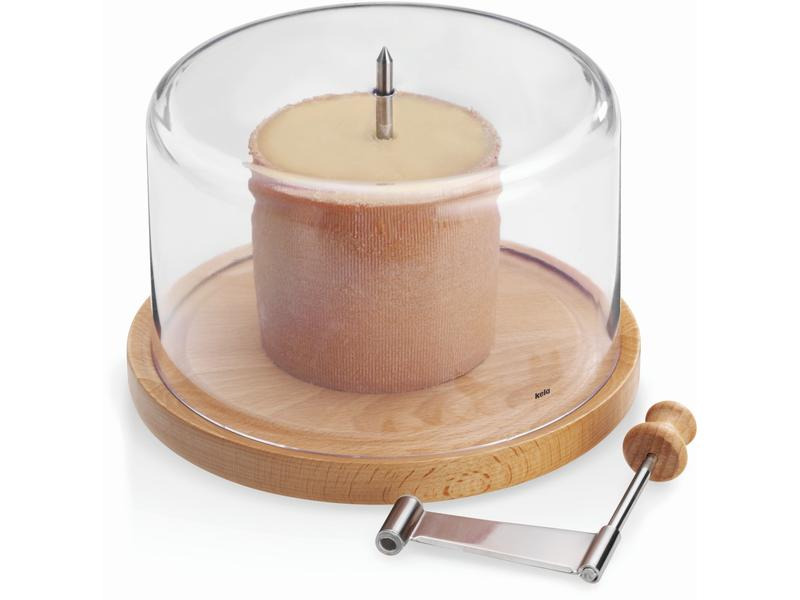 Kela Käsehobel mit Haube Braun