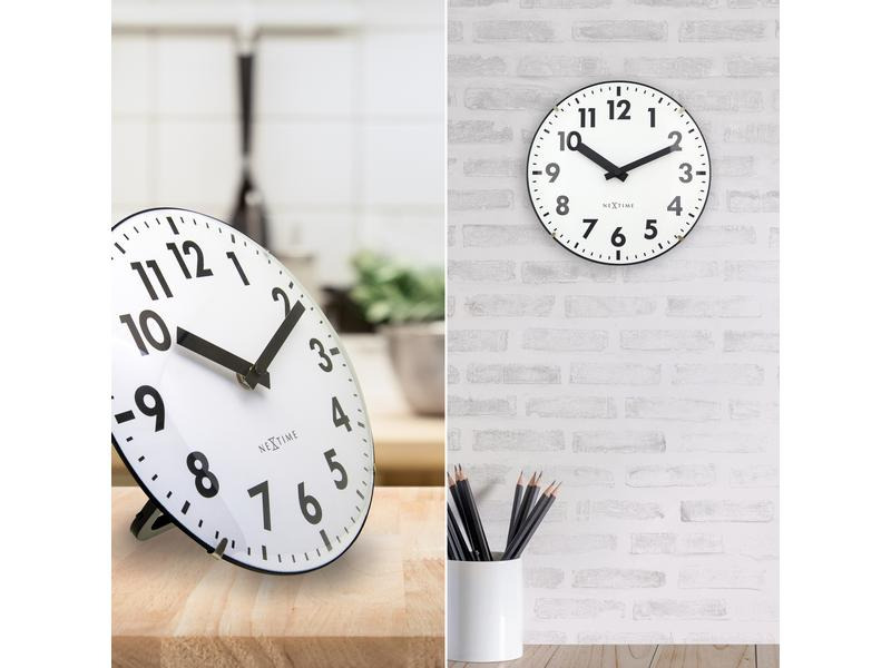 NeXtime Wanduhr Duomo Mini Weiss