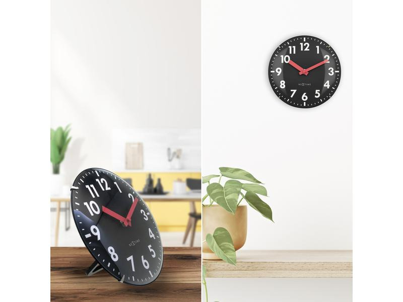 NeXtime Wanduhr Duomo Mini Schwarz