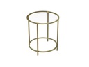 VASAGLE Beistelltisch rund, Gold