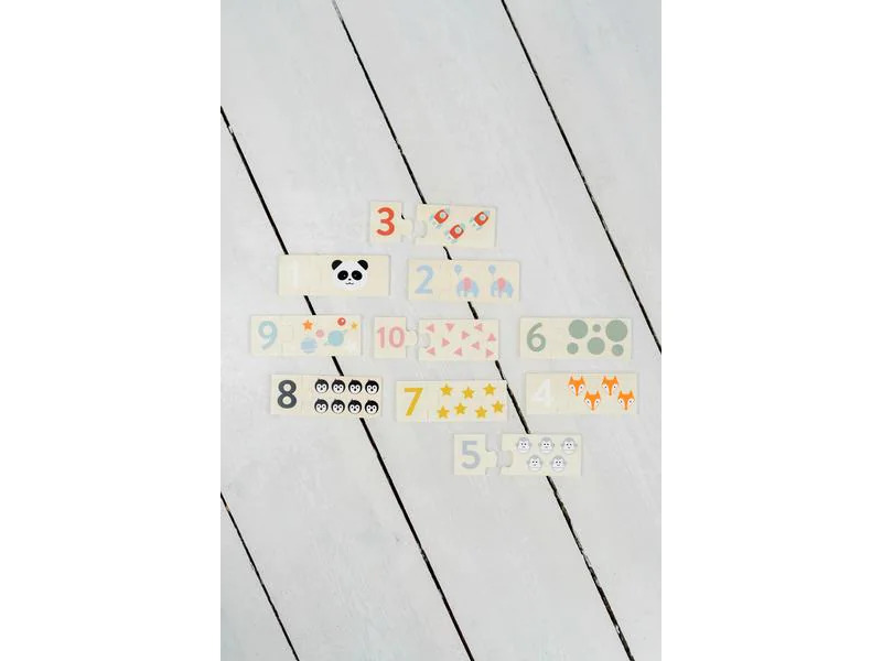 Kindsgut Holzpuzzle Zahlen Lernspiel 1 - 10
