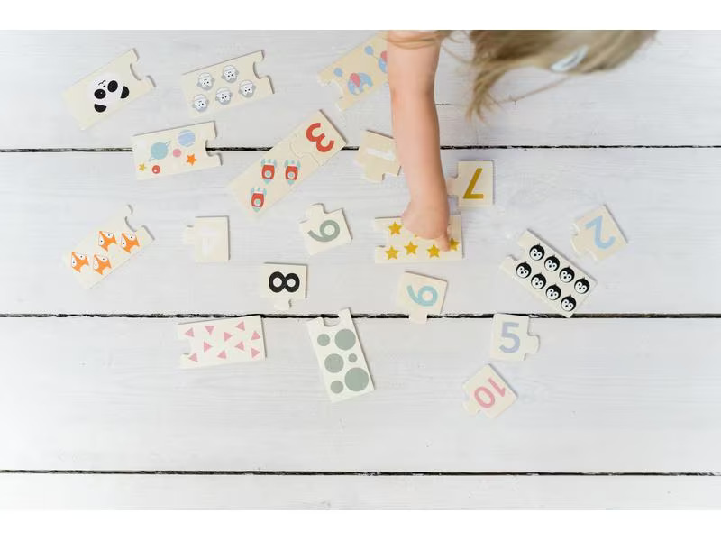 Kindsgut Holzpuzzle Zahlen Lernspiel 1 - 10