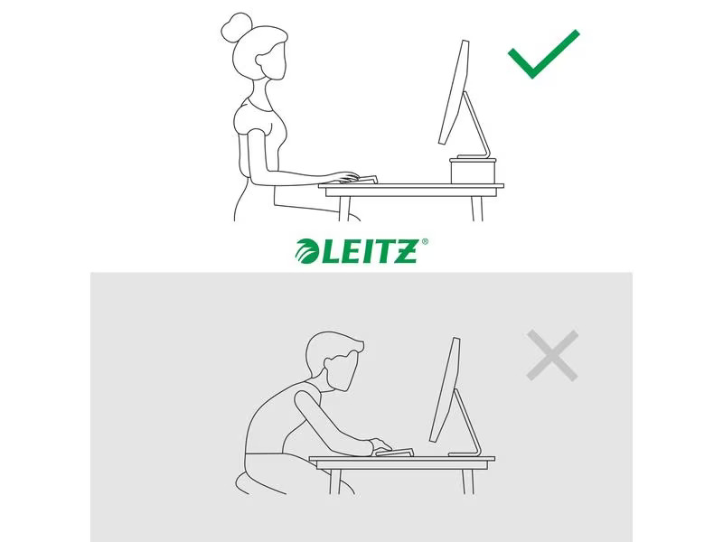 Leitz Monitor Erhöhung Ergonomie Weiss