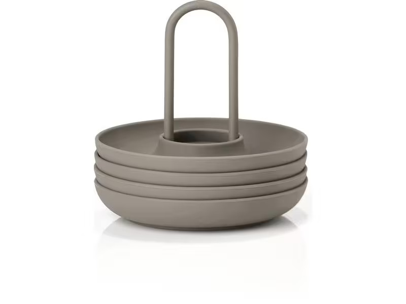 Zone Denmark Eierbecher Singles 4 Stück, Taupe
