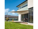 Windhager Sonnensegel Cannes, 4 m, Dreieck, Taupe