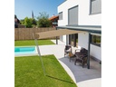 Windhager Sonnensegel Cannes, 5 x 5 m, Quadratisch, Taupe
