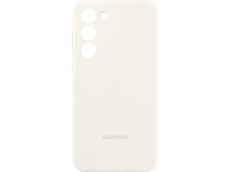 Samsung Back Cover Silicone Galaxy S23+ Creme