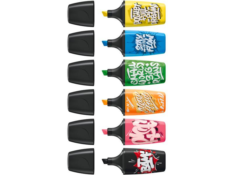 STABILO Leuchtmarker Boss Mini Snooze Mehrfarbig, 6-teilig