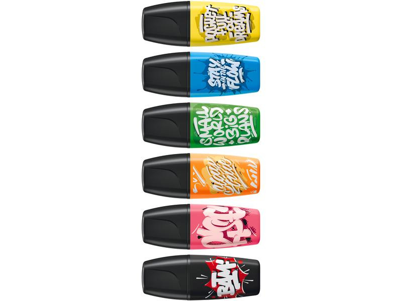 STABILO Leuchtmarker Boss Mini Snooze Mehrfarbig, 6-teilig