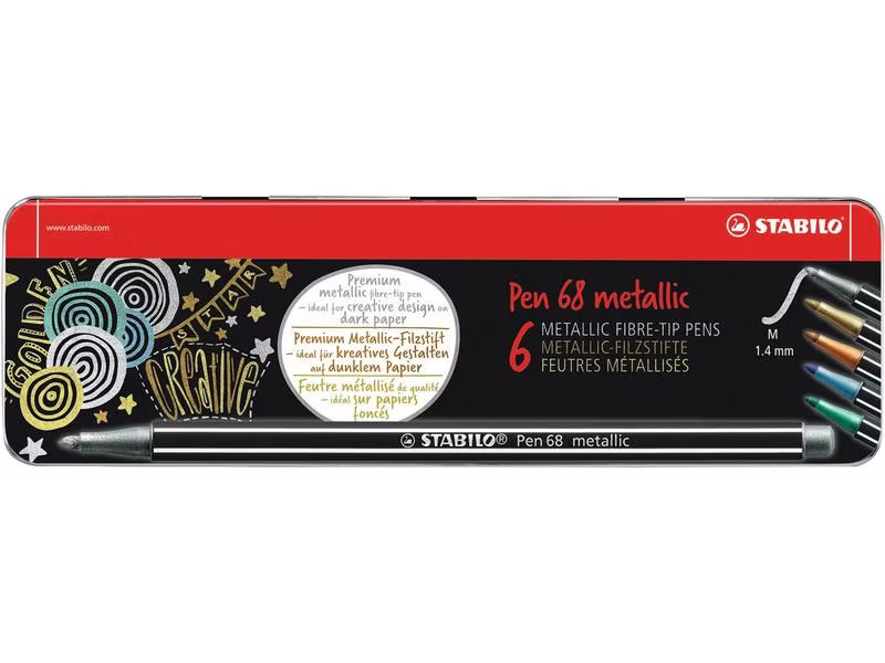 Nuuna Notizbuch Not White &amp; Stabilo Pen 68, 22 x 16.5 cm